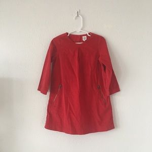 GAP red corduroy dress